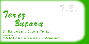 terez butora business card